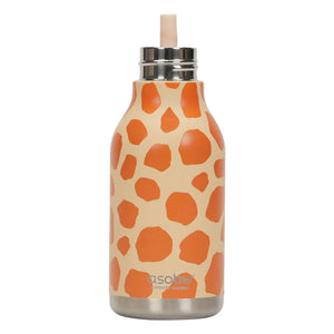 Asobu - Giraffe Edelstahl-Wasserflasche | Orange