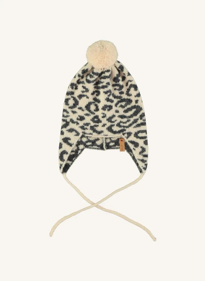 Piupiuchick - Leoparden-Wollmütze | Zartrosa