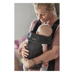 BabyBjörn - Mini 3D Jersey Babytrage | Dunkelgrau
