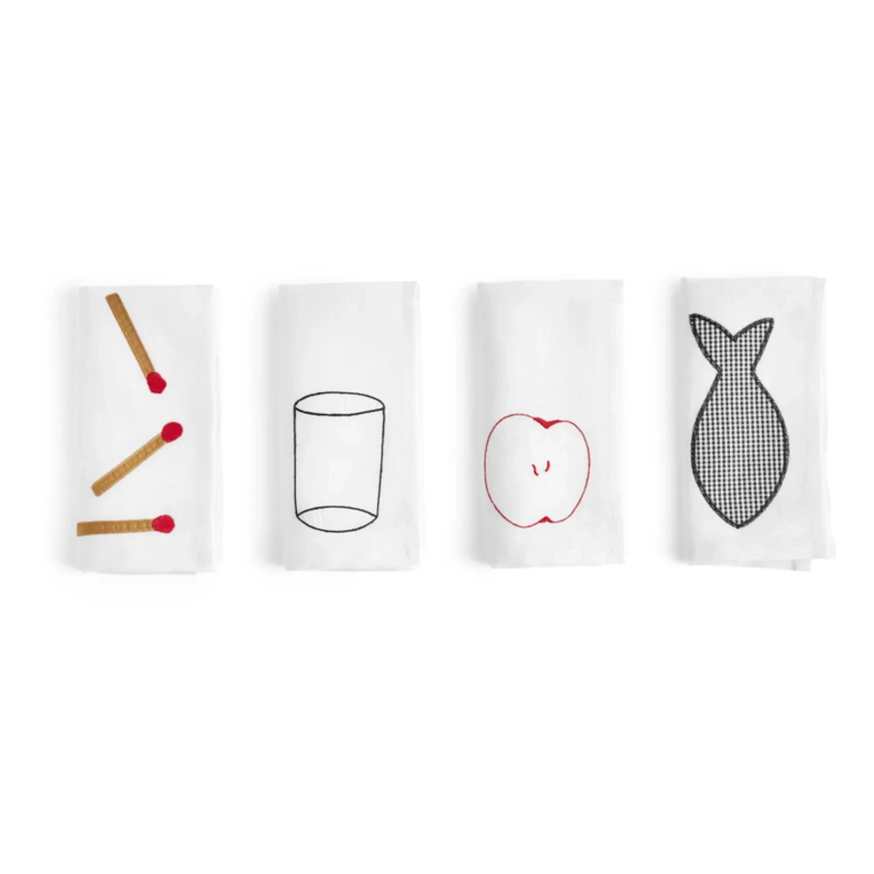 Hay - Sobremesa Servietten - 4er Set | Weiß