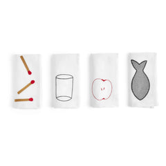 Hay - Sobremesa Servietten - 4er Set | Weiß