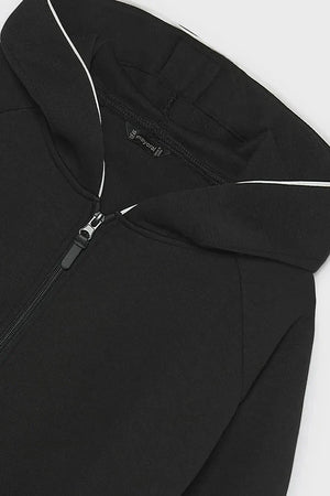 Çocuklar için pamuklu fermuarlı ve капüşonlu Mayoral sweatshirt