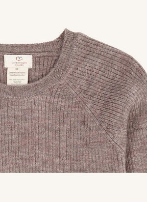 Copenhagen Colors - Klassischer Pullover aus Merinowolle | Taupe Brown
