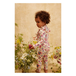 Louise Misha - Linette Fleurie Badeanzug Recycelte Fasern | Creme