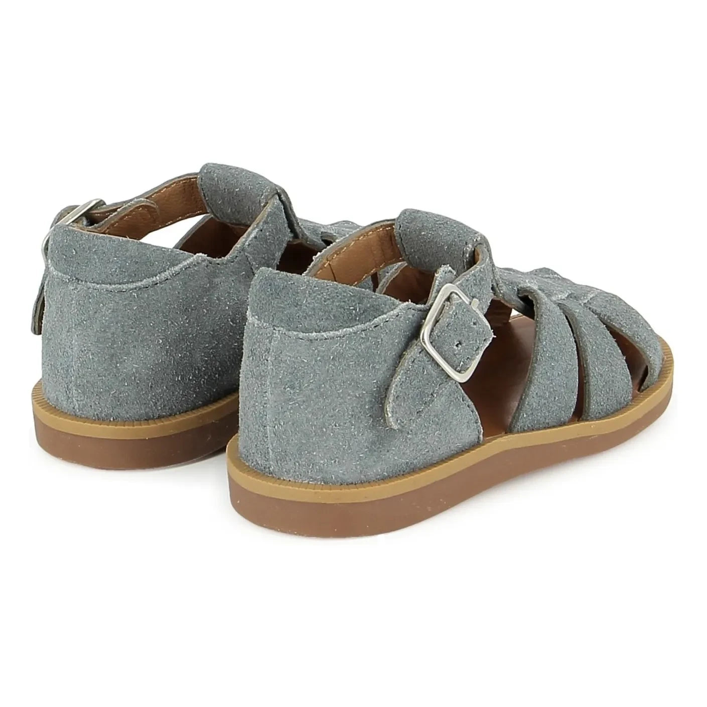 Pom d'Api - Poppy Daddy Samtsandalen | Grau