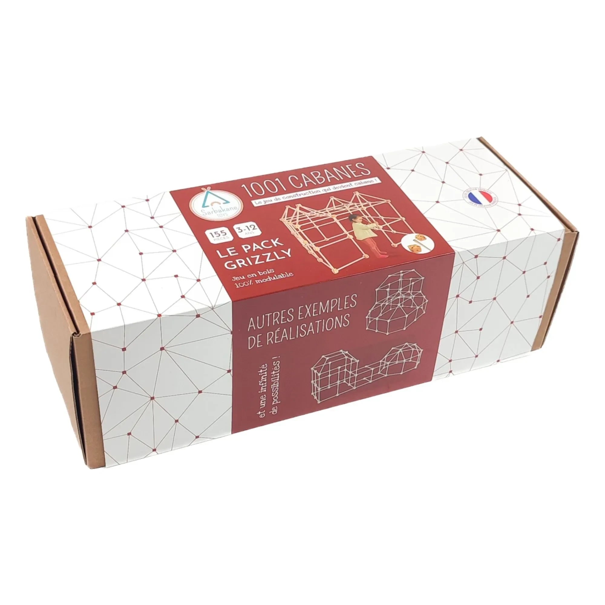 Blasrohr - Hüttenbau mit Grizzly-Paket - 155 Teile