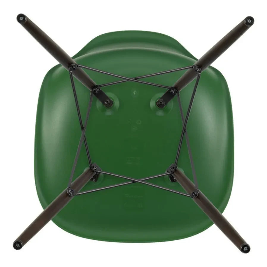 Vitra - DSW Plastikstuhl - Ahornfuß - Charles & Ray Eames | Smaragdgrün