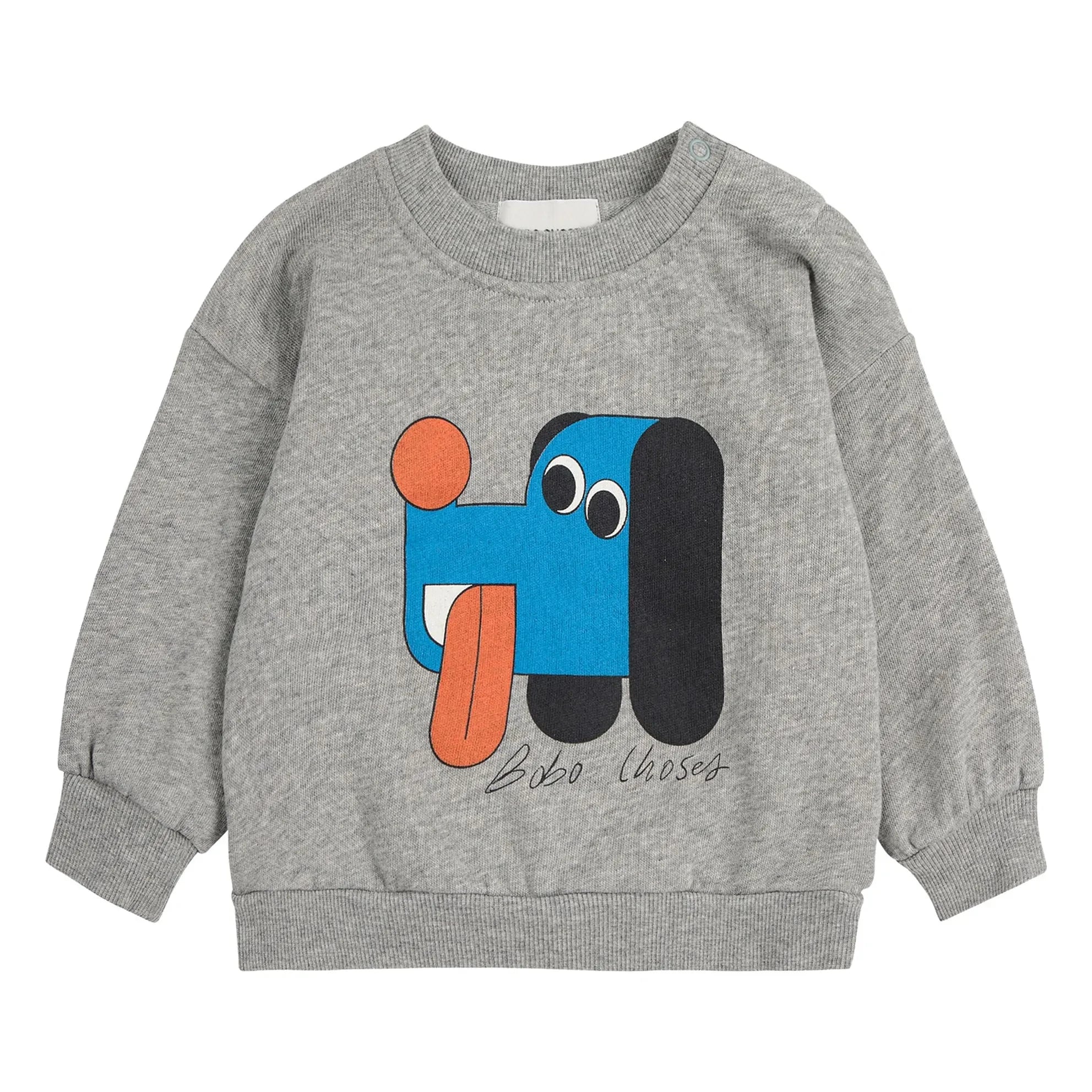 Bobo Choses - Sweatshirt Hund | Grau Meliert