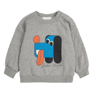 Bobo Choses - Sweatshirt Hund | Grau Meliert