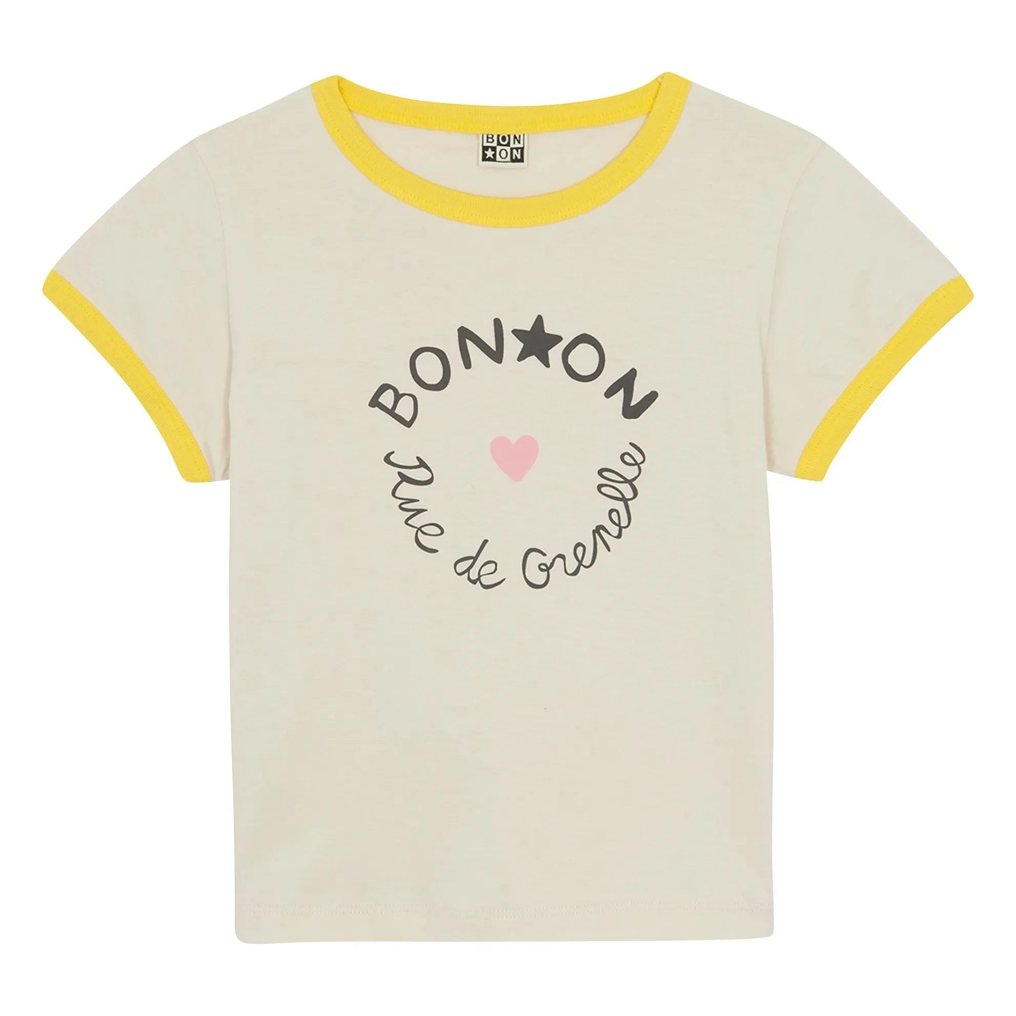Bonton - Napo Kontrast Tişört | Krem