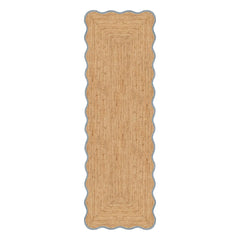 Layered - Muschel-Jute-Läufer | Blau