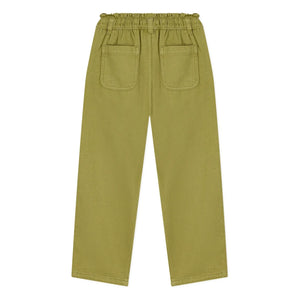 Petit Bateau - Twillhose mit Paperbag-Bund | Olive