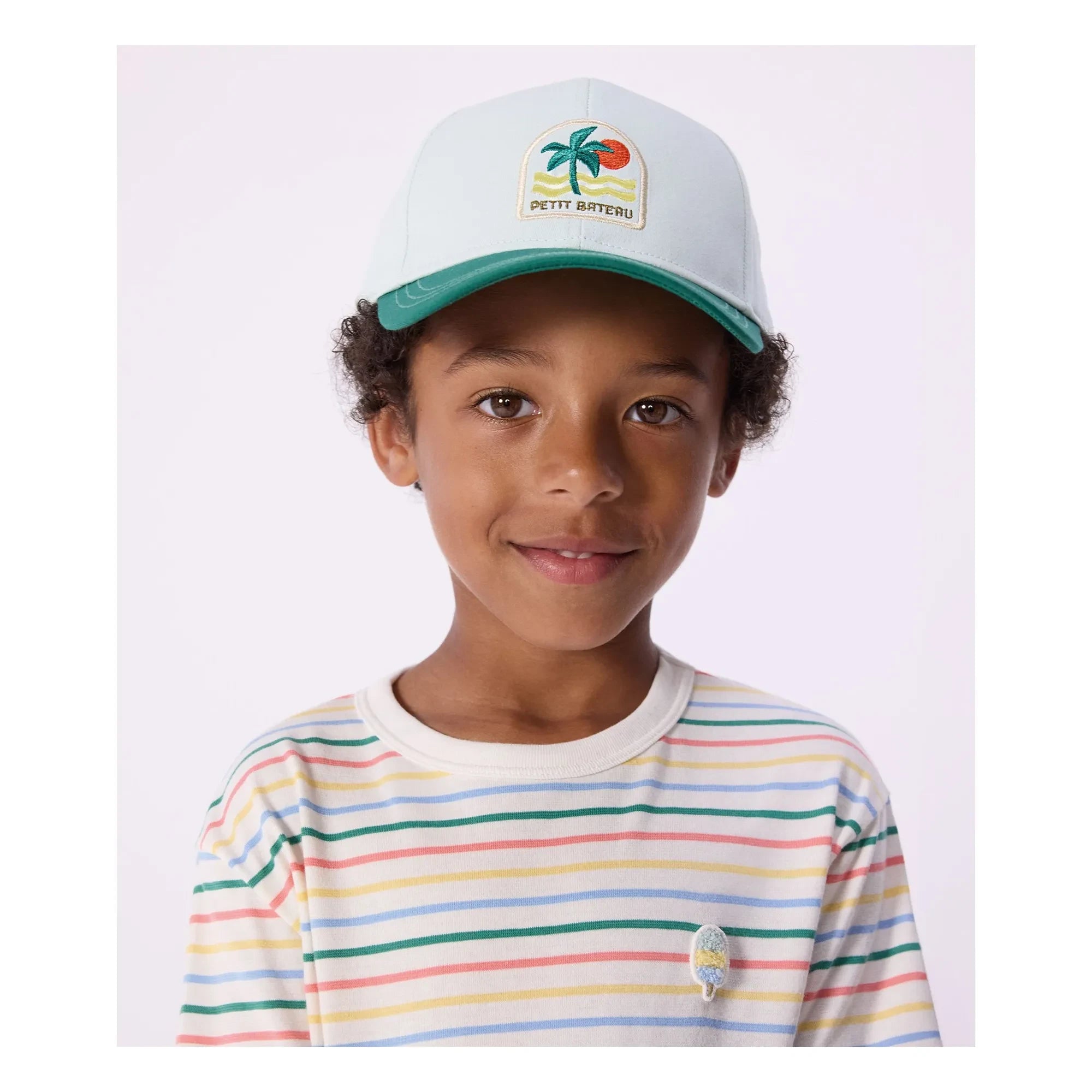 Petit Bateau – Palmtwill-Hut | Blau