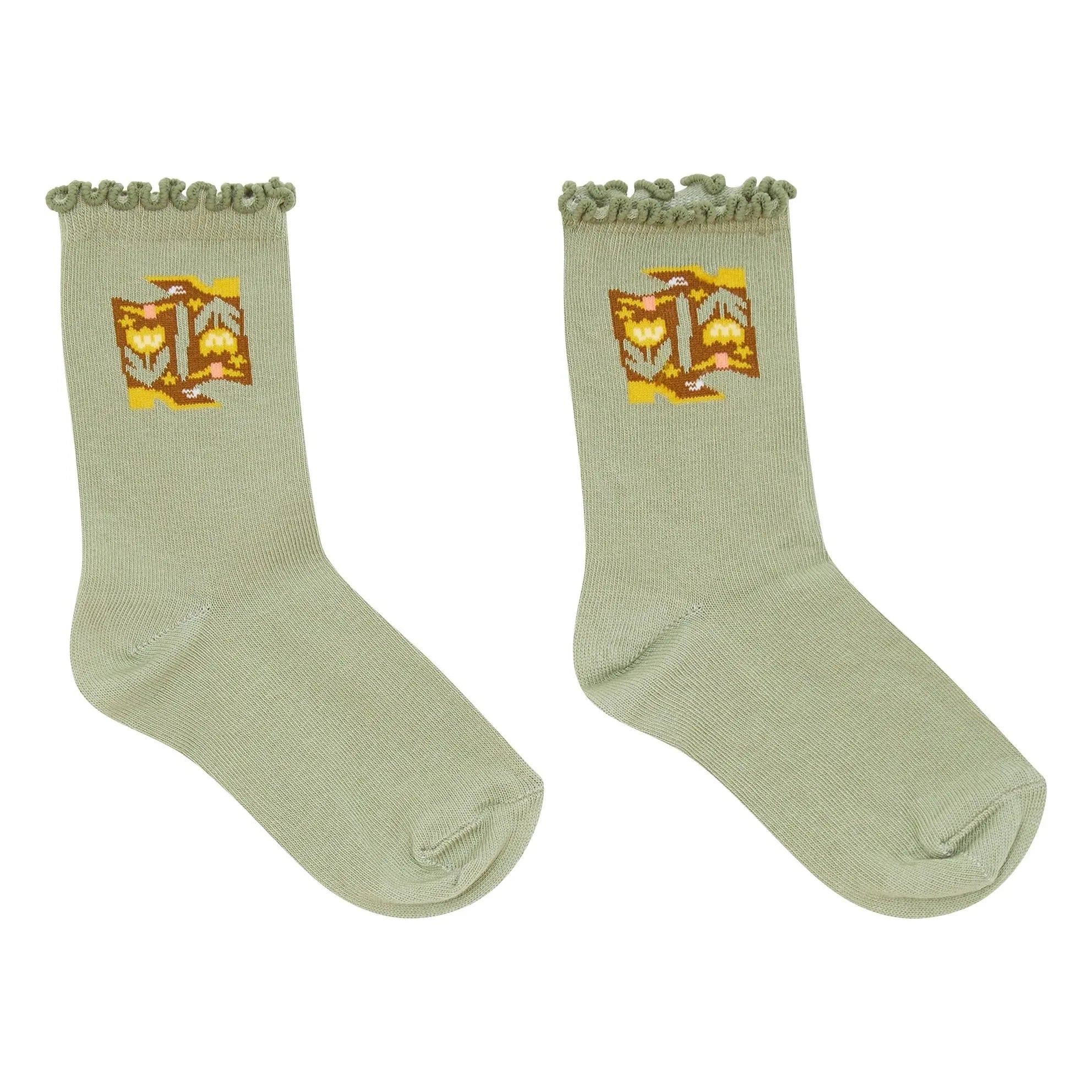 Hundred Pieces - Lilibelle Cowboy Socken | Wassergrün