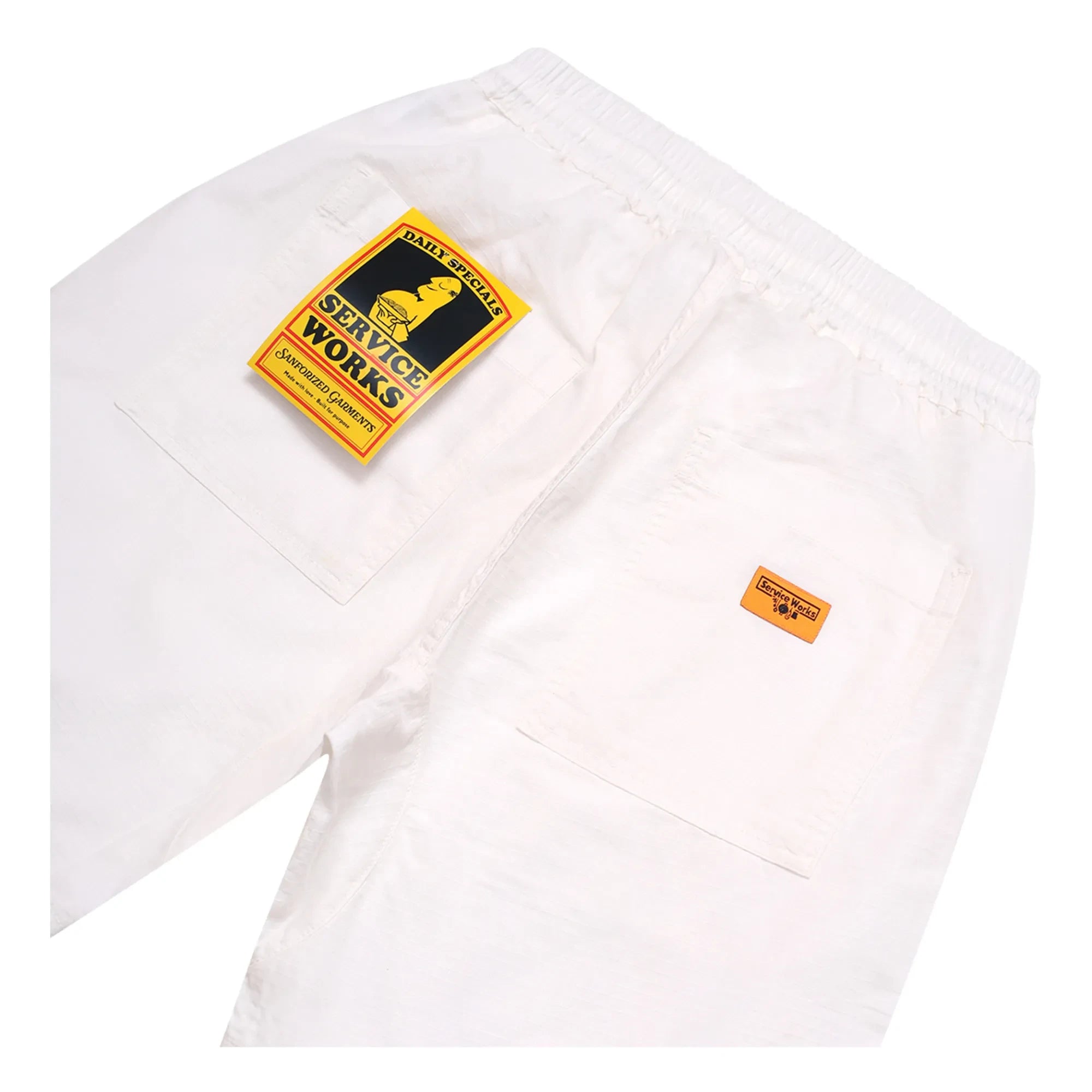 Service Works - Canvas Chef Bio-Baumwoll-Shorts | Ecru