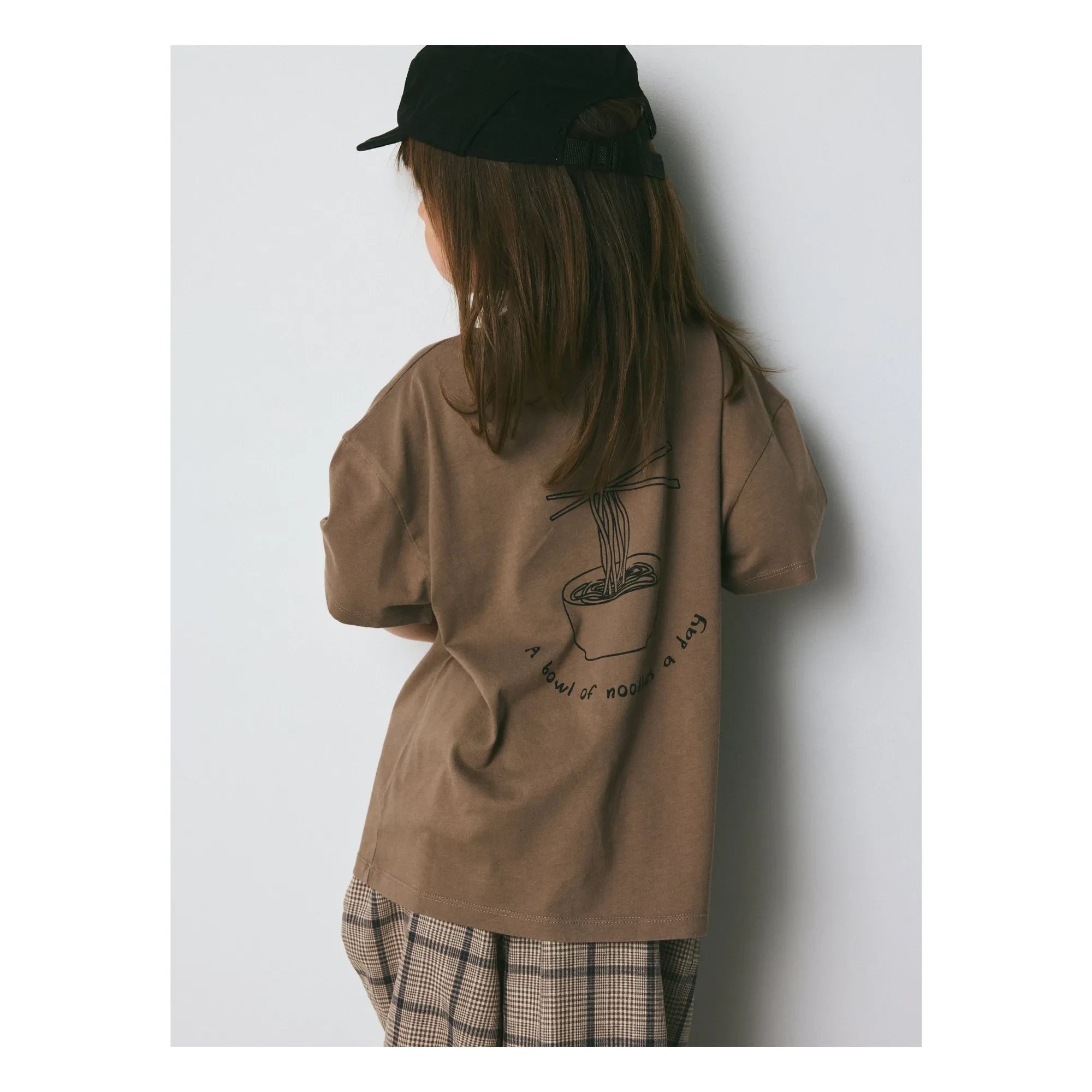brunobruno nation - Nanna Nouilles Bio-Baumwoll-T-Shirt | Braun
