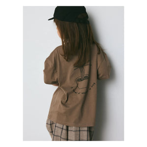 brunobruno nation - Nanna Nouilles Bio-Baumwoll-T-Shirt | Braun