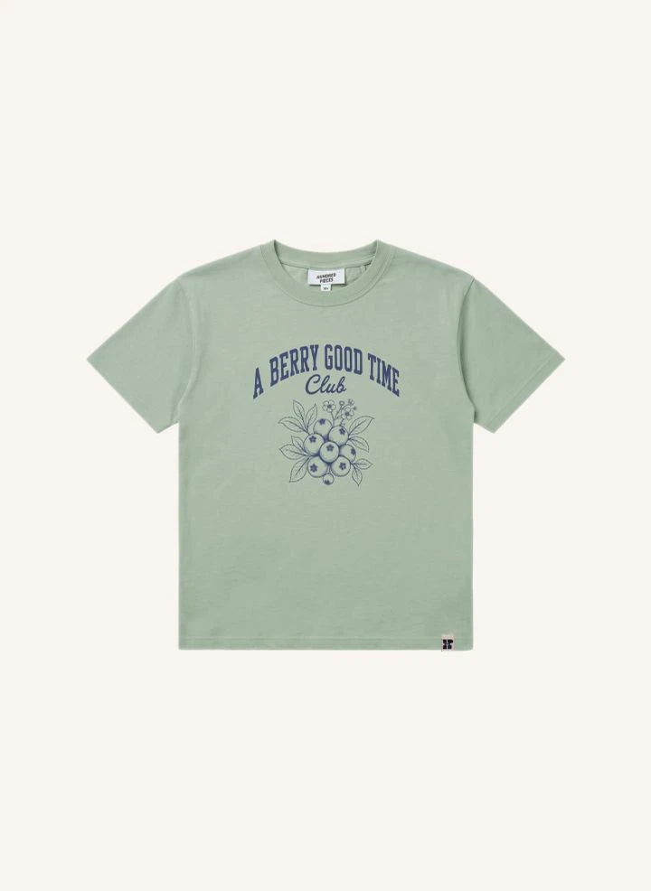Hundred Pieces - Luna Blueberry T-Shirt | Grün