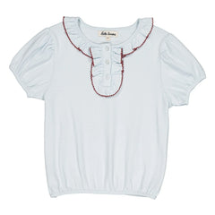 Hello Simone - Bio-Baumwoll-T-Shirt Paquerette | Hellblau