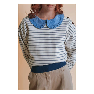 Emile et Ida - Ella Chambray Bluz | Mavi