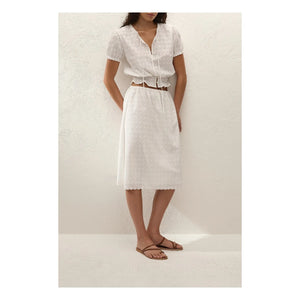 Faithfull the Brand – Santana Baumwoll-Top | Weiß