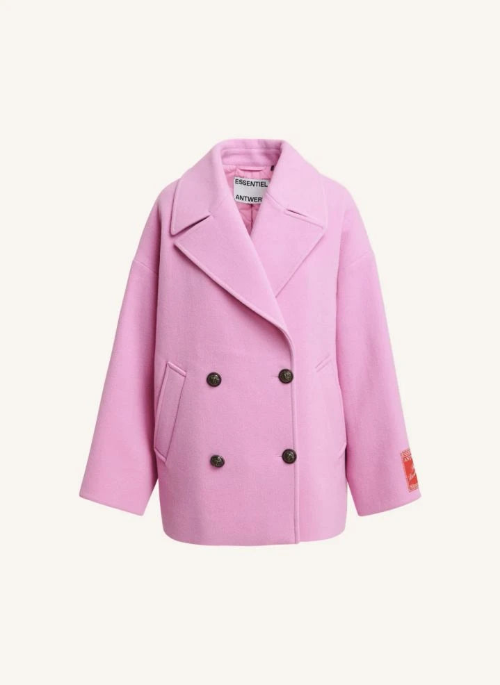 Essentiel Antwerp - Oversized Nierenmantel | Rosa