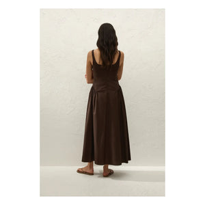 Faithfull the Brand - Marcella Baumwollkleid | Braun
