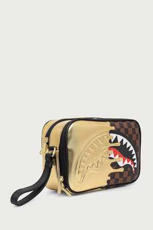 Sprayground - Brauner Kosmetiktasche mit Haifischen aus Paris 910B9343NSZ
