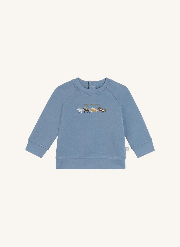 Stella McCartney Kids - Sweatshirt mit Reiter | Blau