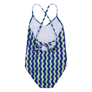 Maison Mangostan – Dalga Badeanzug Papagei | Blau