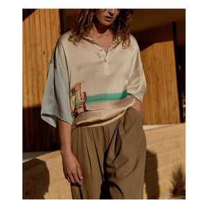 Mes Demoiselles - Malden Seidenbluse | Blau