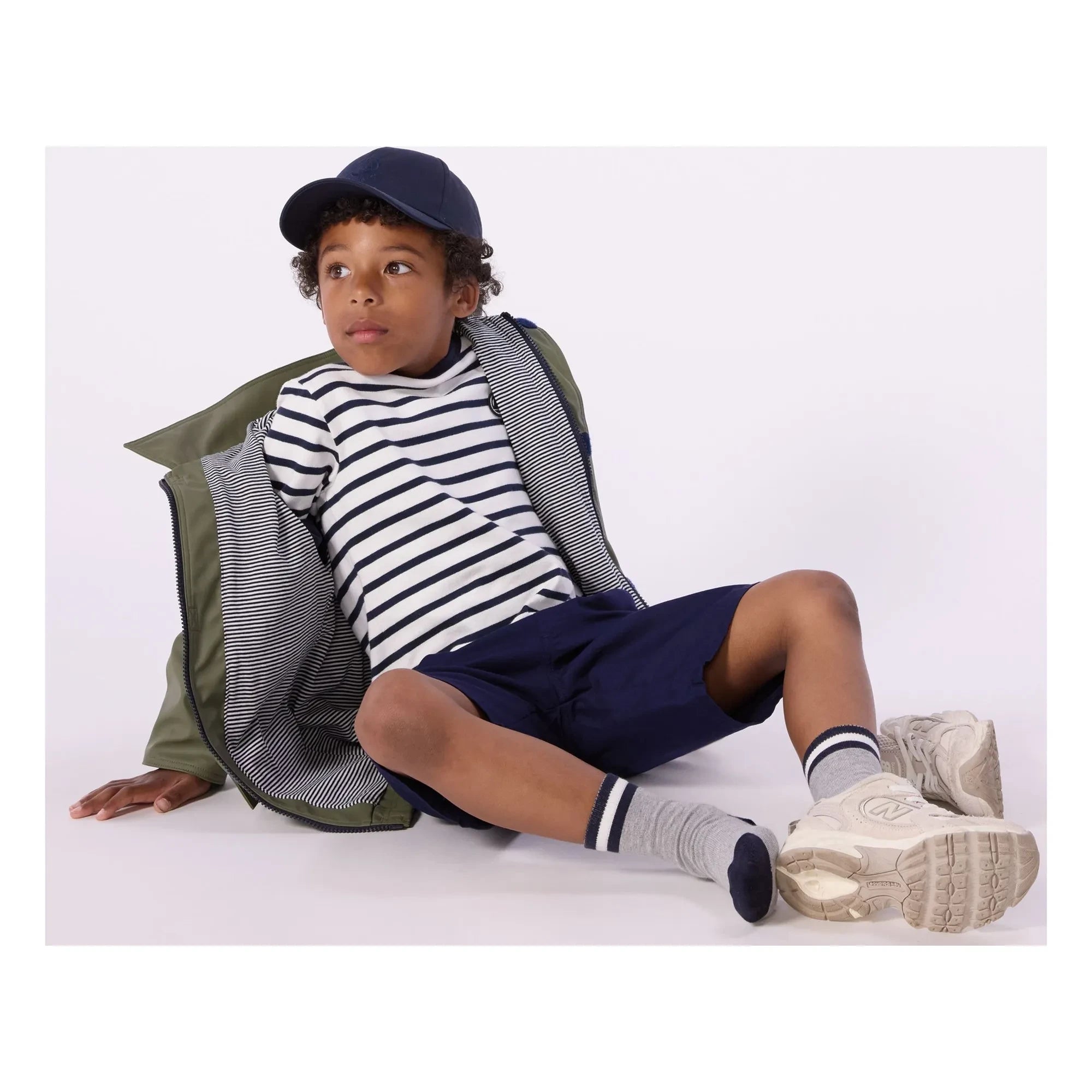 Petit Bateau - Kultiger Regenmantel aus recycelten Fasern | Khaki