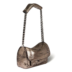 Jérôme Dreyfuss - Lulu S Lamé Tasche | Champagner