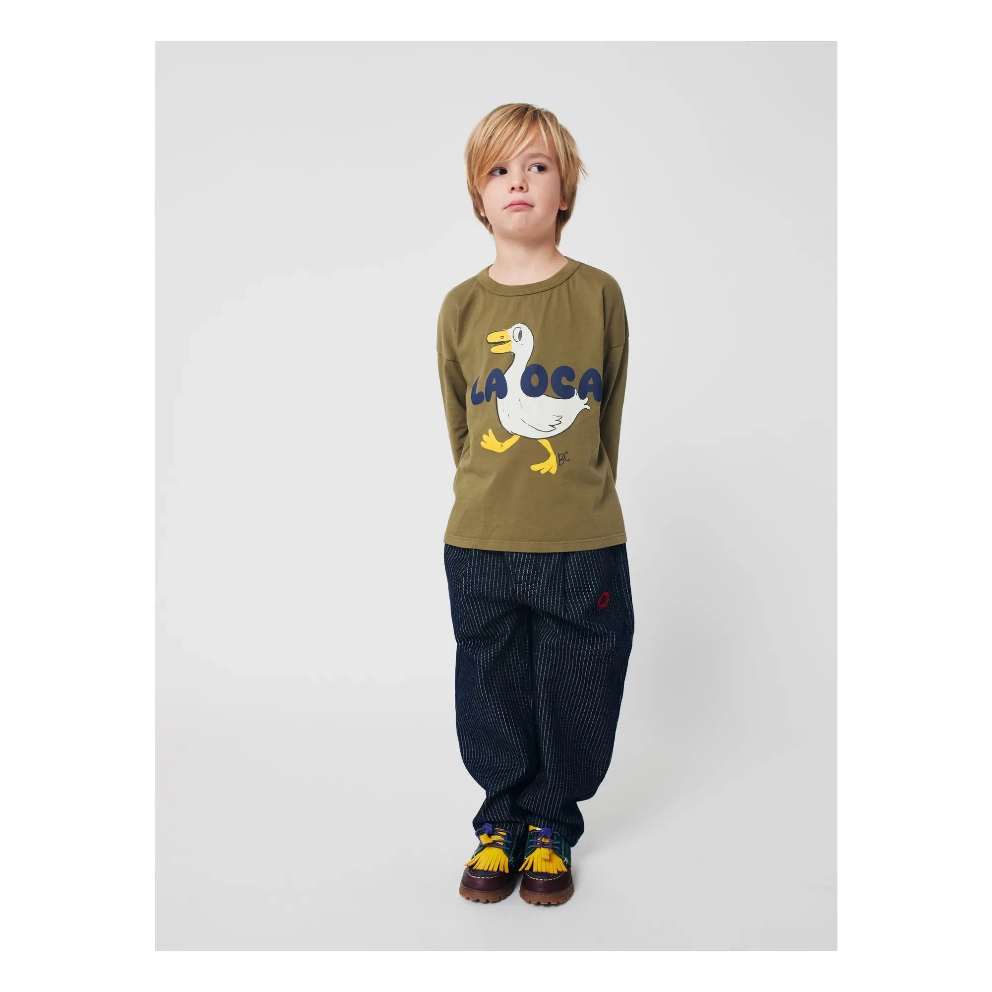 Bobo Choses - Duck T-Shirt La OCA Bio-Baumwolle | Khaki