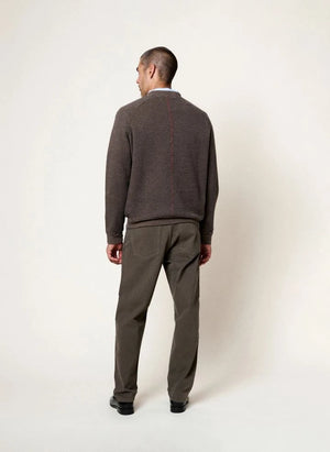 Homecore - Baumwoll-Terry Sweatshirt | Dunkel Beige