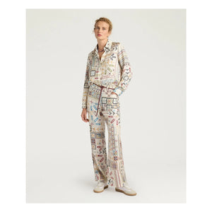 Momoni - Ortiz Seidenhose | Creme