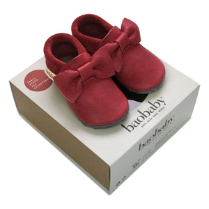 Baobaby - Knot-Hausschuhe | Kirschrot
