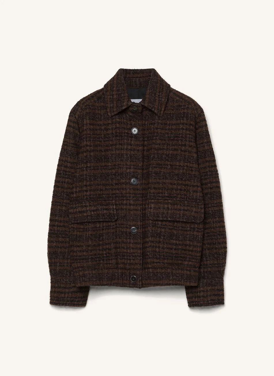 Pomandère - Jacke aus Baumwolle und Wolle | Schokolade