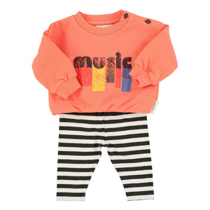 Piupiuchick - Music Sweat Bio-Baumwolle | Neon Orange