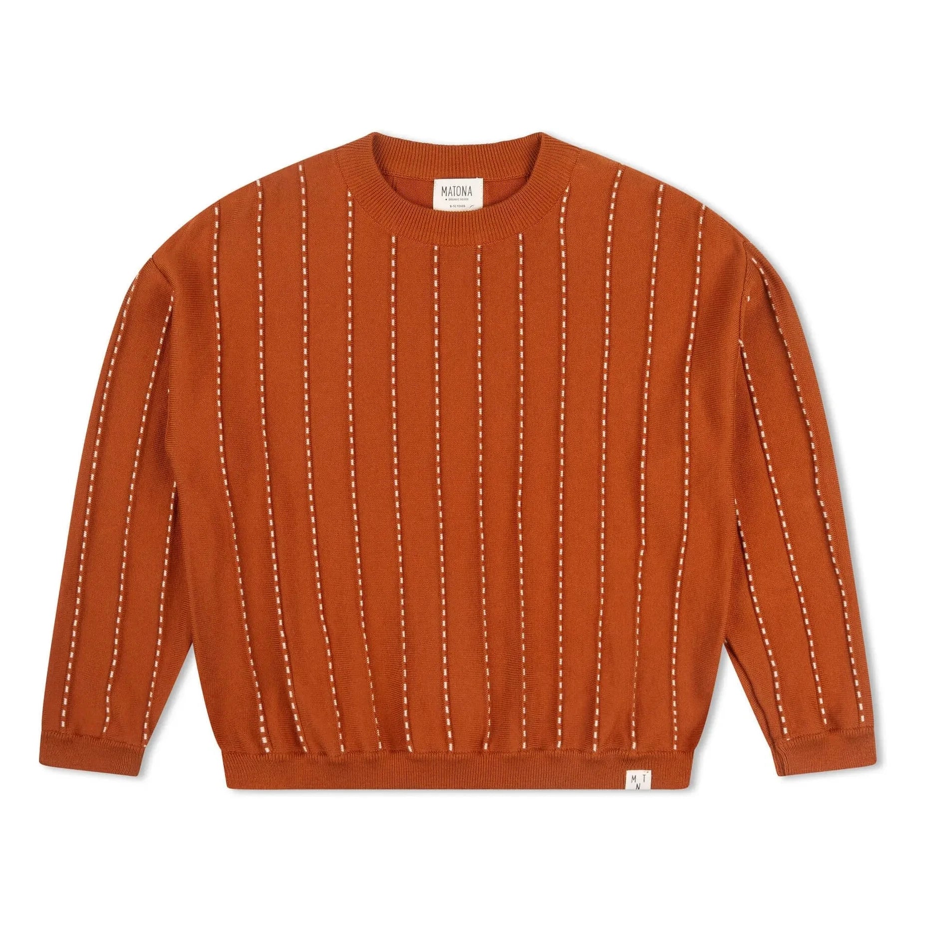 Matona - Gestreifter Bio-Baumwollpullover | Dunkelblau