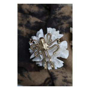 Doing Goods - Ella Octopus Wandhaken aus recyceltem Messing | Gold