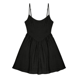 the new society - Hera Leinenkleid - Damenkollektion | Schwarz