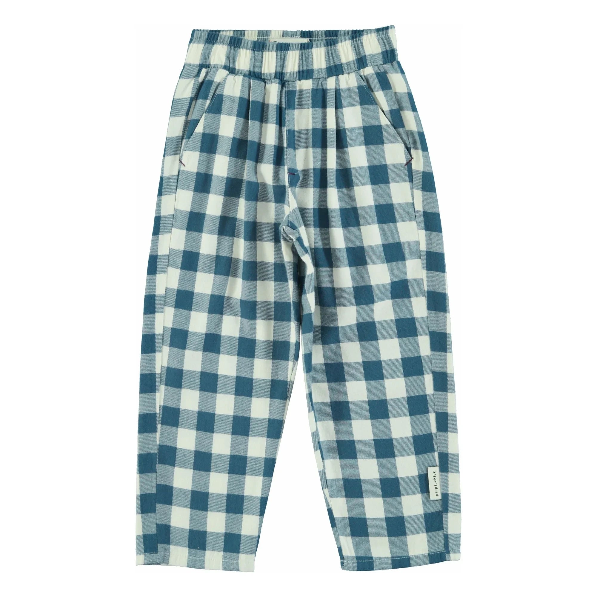 Piupiuchick - Bio-Baumwoll-Carreaux-Hose | Blau