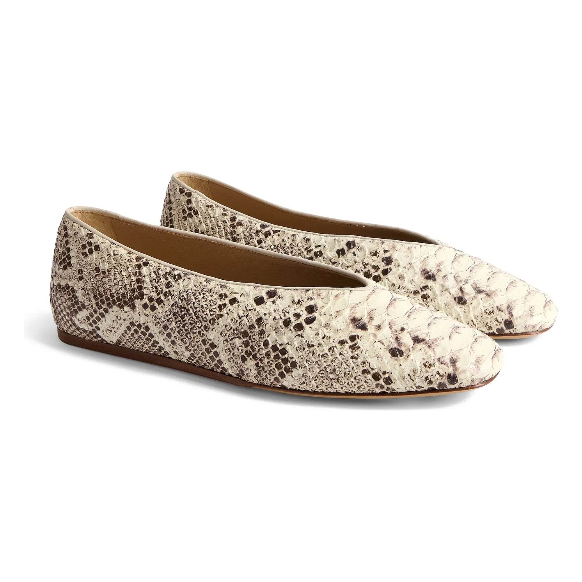 Le Monde Beryl – Klassische Regency Leder-Ballerinas | Grau