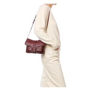 Jérôme Dreyfuss - Harry S Bag Chèvre Grainé | Dunkelrot