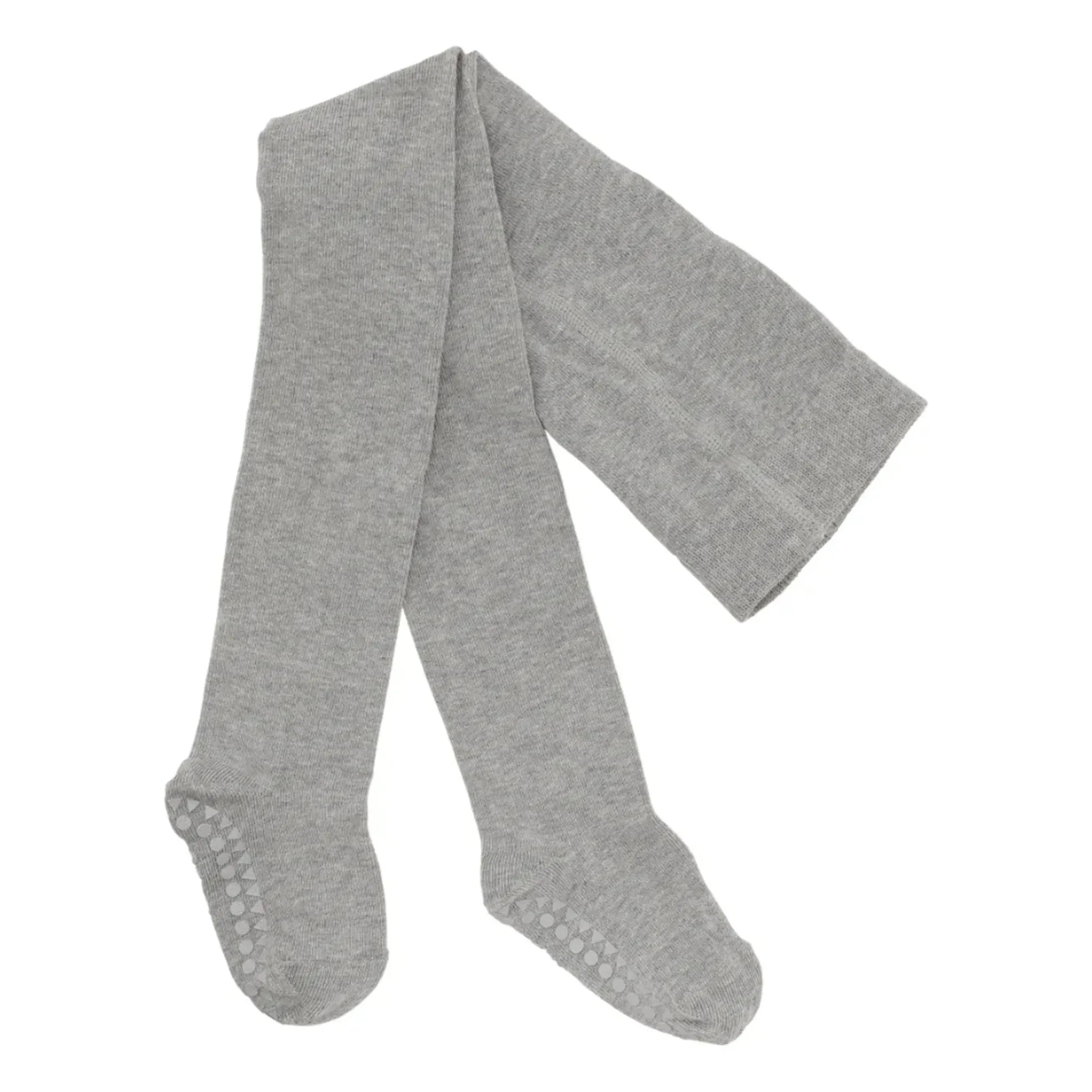 GOBABYGO - Anti-Rutsch-Leggings aus Bio-Baumwolle | Grau