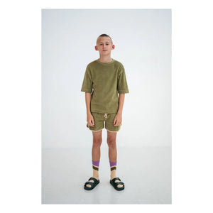 Repose AMS - Jogger Shorts aus Bio-Baumwolle | Khaki