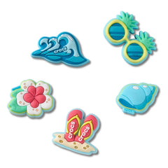 Crocs – 5er-Set Jibbitz Beach Time | Blau