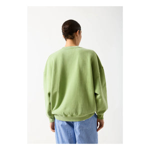 American Vintage - Plizzy Baumwoll-Sweatshirt | Blassgrün