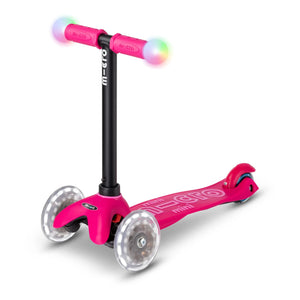 Micro - Mini 3'ü 1 Arada LED scooter | Ahududu Kırmızısı
